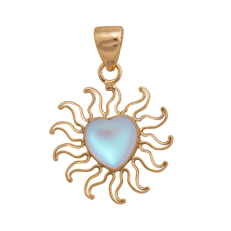 Alchemia Luminite Heart Sunburst Pendant