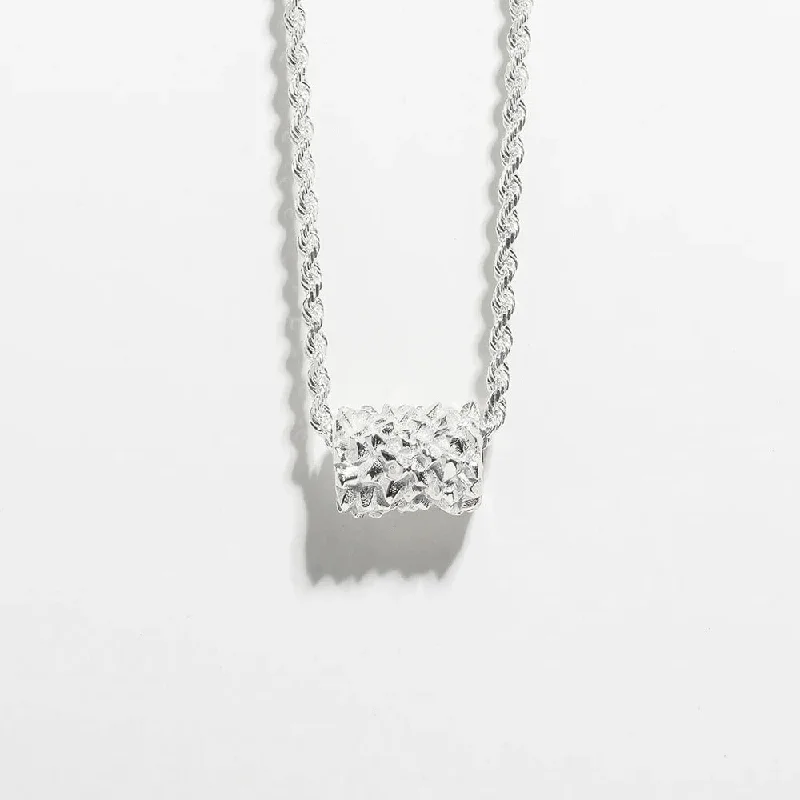 MATRIX BEAD NECKLACE | SILVER