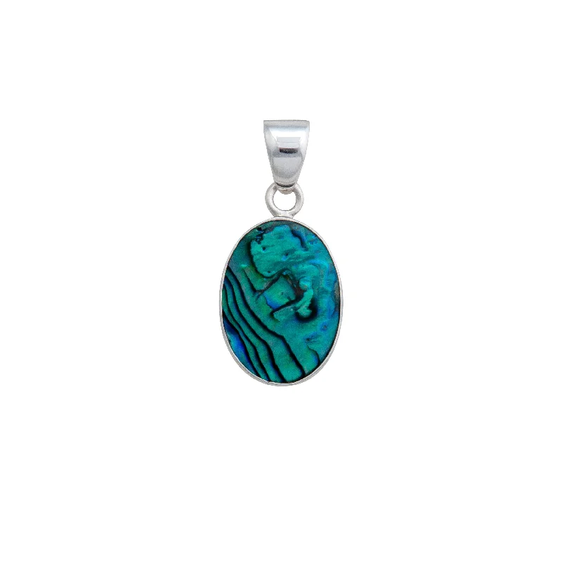 Sterling Silver Small Abalone Pendant