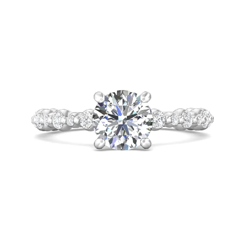 Martin Flyer 14k Round Diamond Engagement Ring