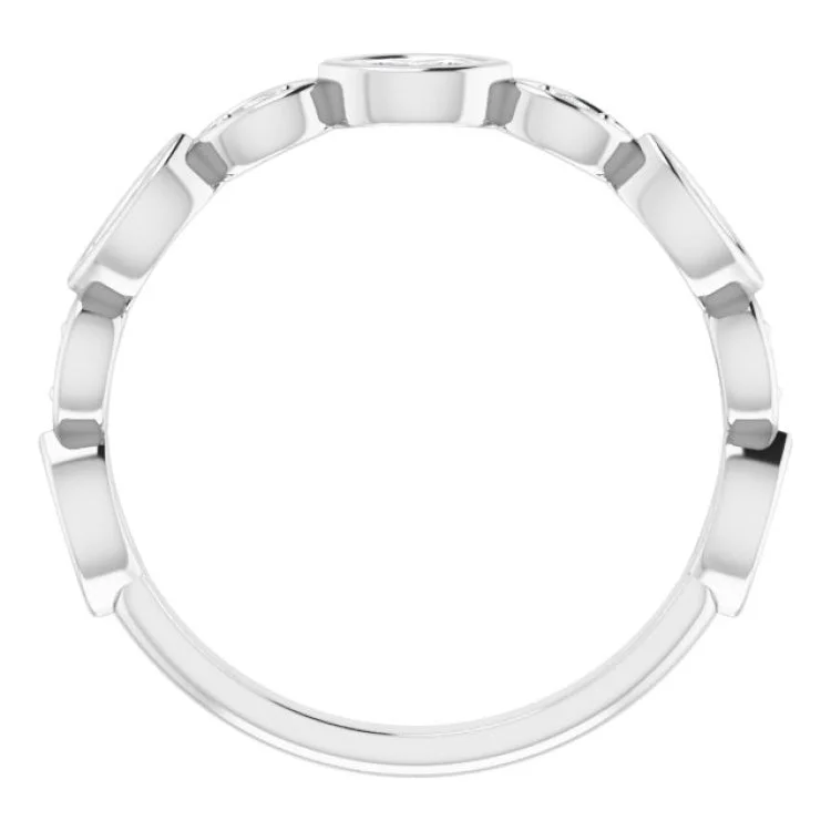 Platinum 3/8 CTW Natural Diamond Anniversary Band