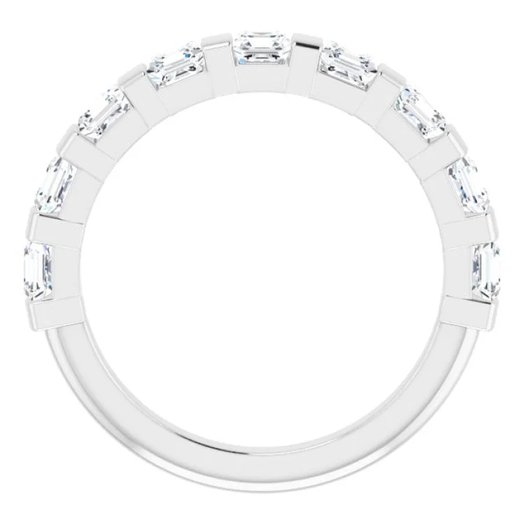 Platinum 1 3/8 CTW Natural Diamond Anniversary Band