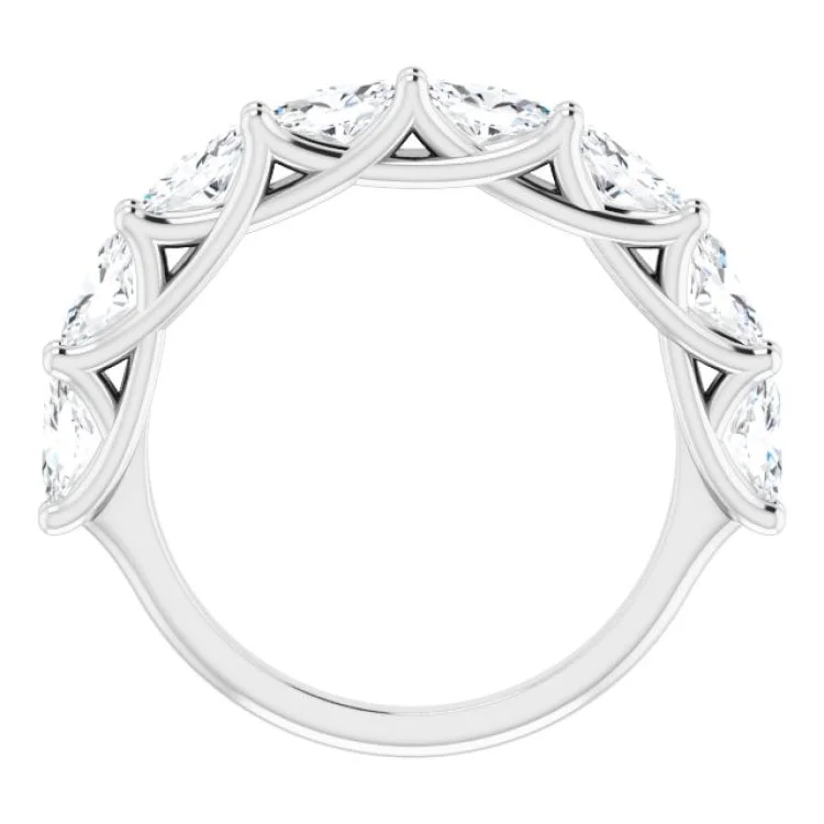 14K White 2 CTW Natural Diamond Anniversary Band