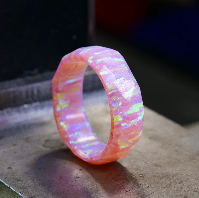 Cherry Blossom Opal Ring