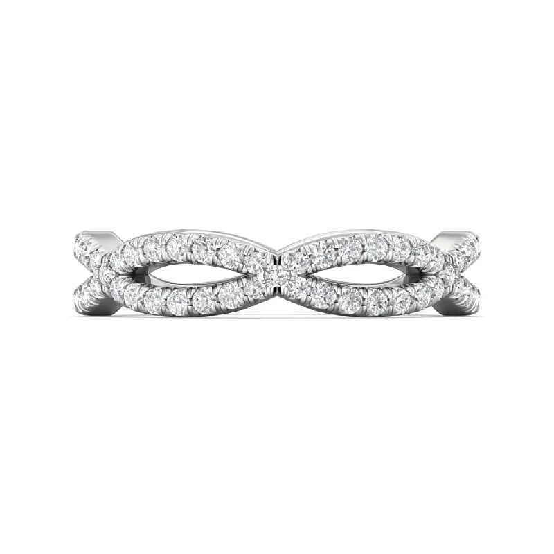 Martin Flyer Diamond Infinity Wedding Band