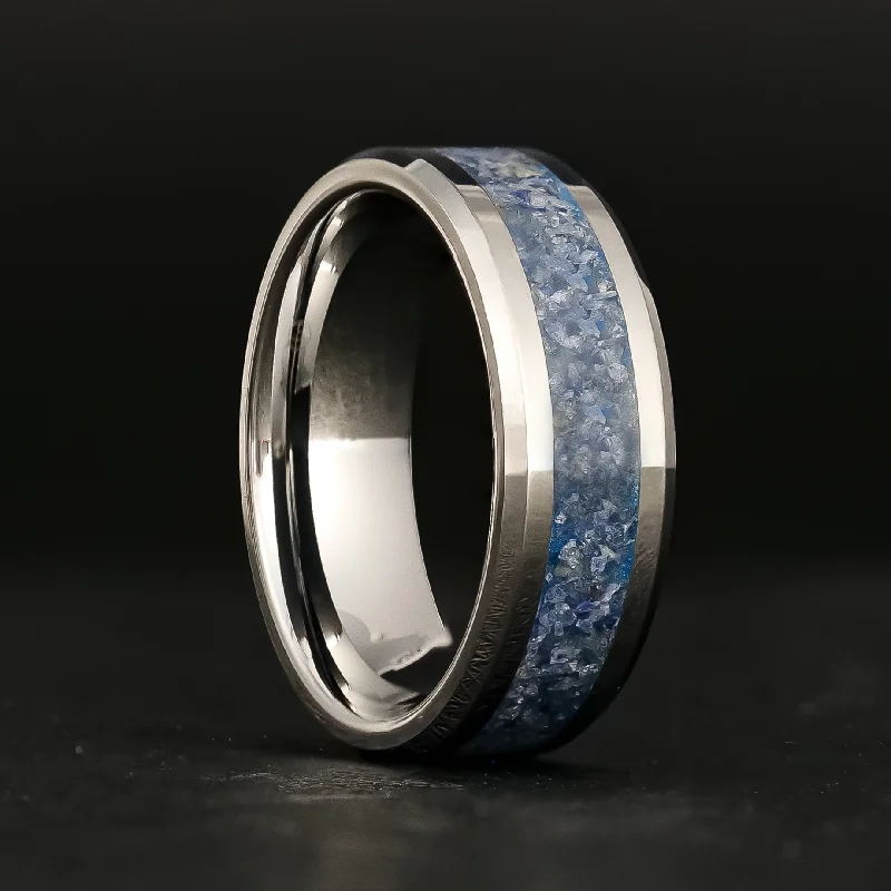 Sapphire Glowstone Ring on Tungsten