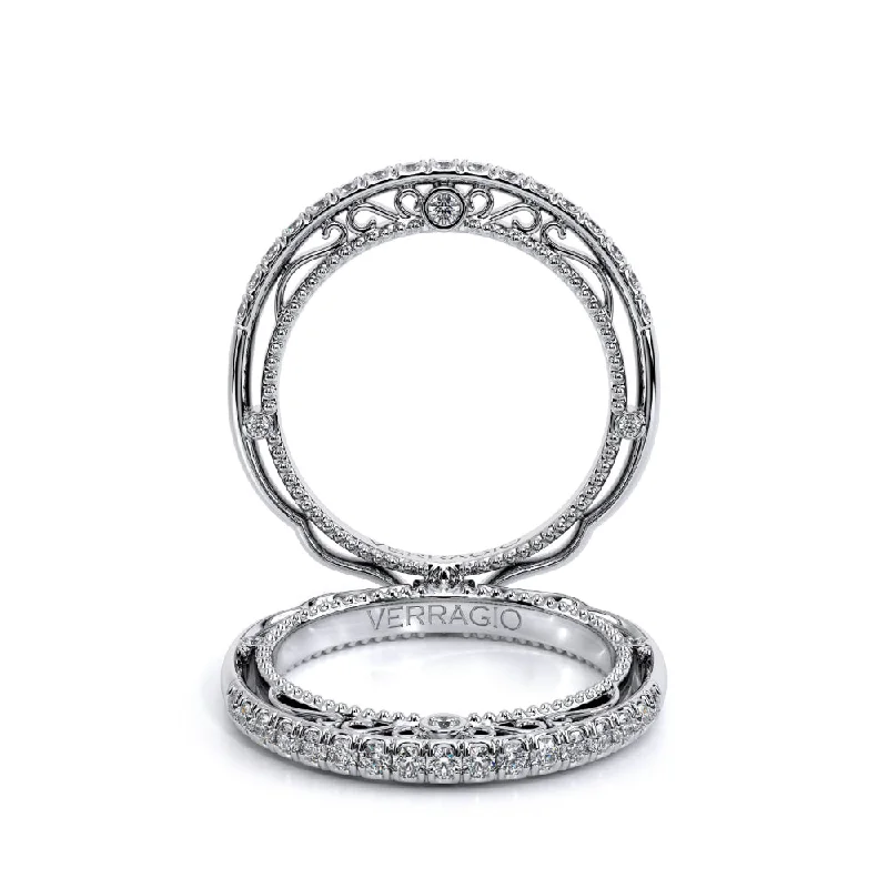 Verragio Venetian 18k White Gold Intricate Wedding Band