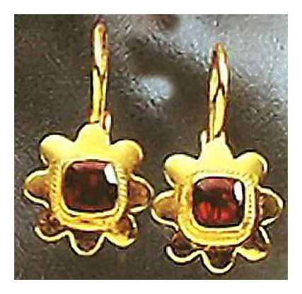 Rosamunda Garnet Earrings