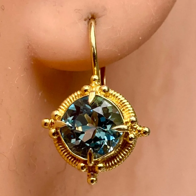 Venus Blue Topaz Earrings