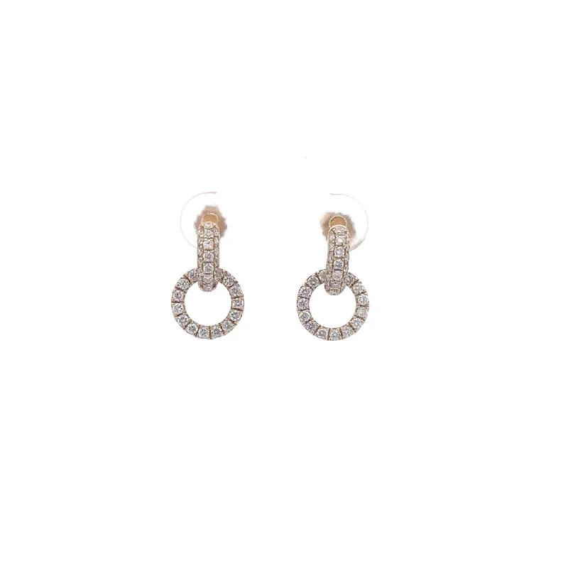 14KT Yellow Diamond Earrings