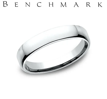 Benchmark White Gold Men's Wedding Band