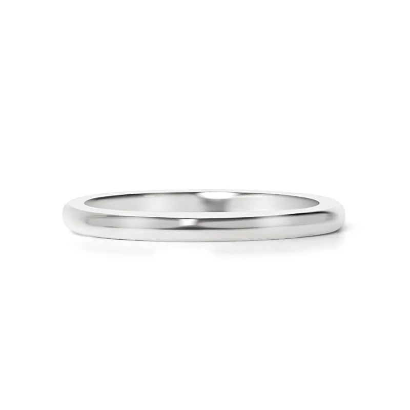 Highly Polished Rounded Stainless Steel Blank Ring 2mm - 6mm / CFR3029