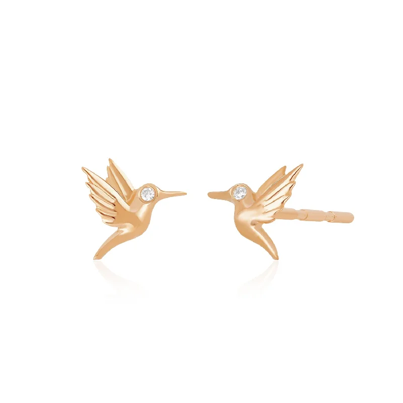 Mini Hummingbird Stud Earrings