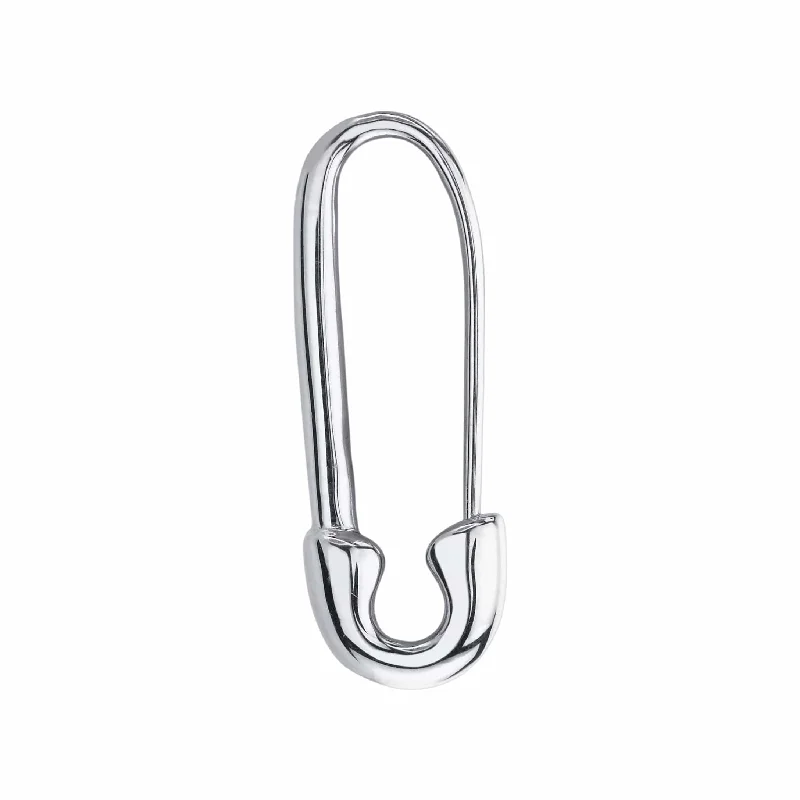 Anita Ko 18K White Gold Safety Pin Earring