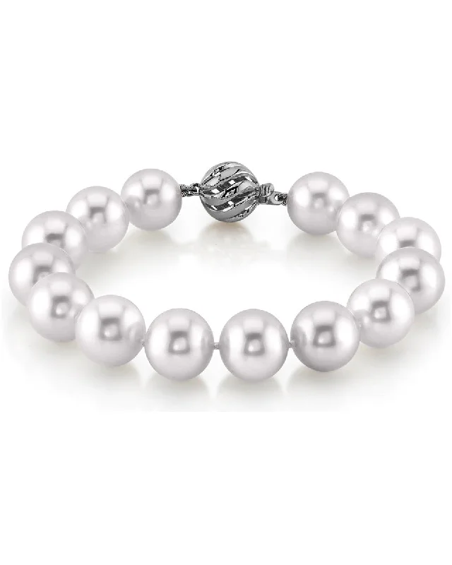 White South Sea Pearl Bracelet, 11.0-12.0mm - AAAA Quality