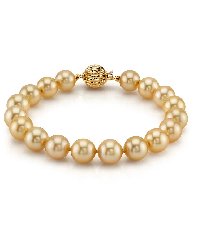 Golden South Sea Pearl Bracelet, 8.0-9.0mm