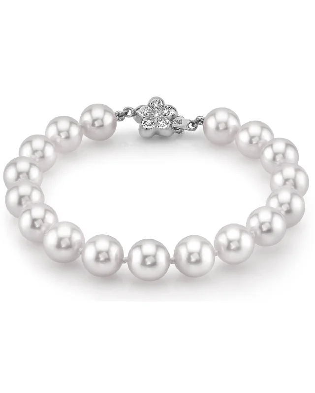 White South Sea Pearl Bracelet, 9.0-10.0mm - AAAA Quality