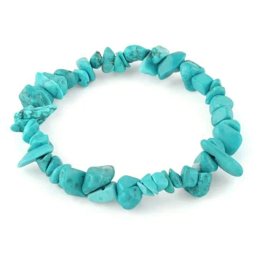 Chips Howlite Elastic Bracelet