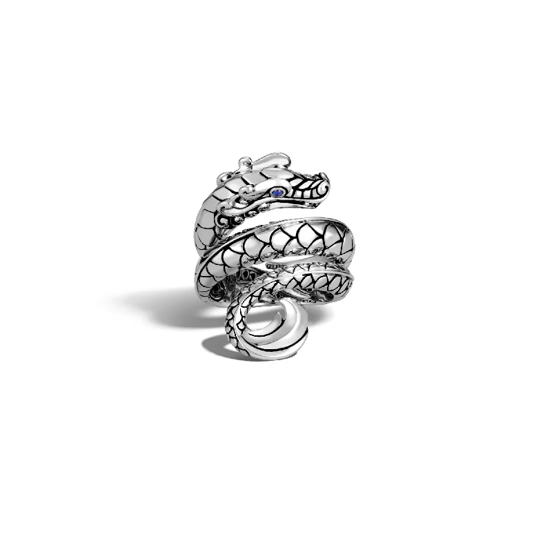 John Hardy Legends Sterling Silver Naga Coil Ring