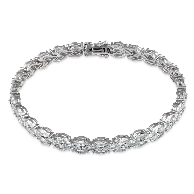 Sterling Silver Bridal CZ Bracelet