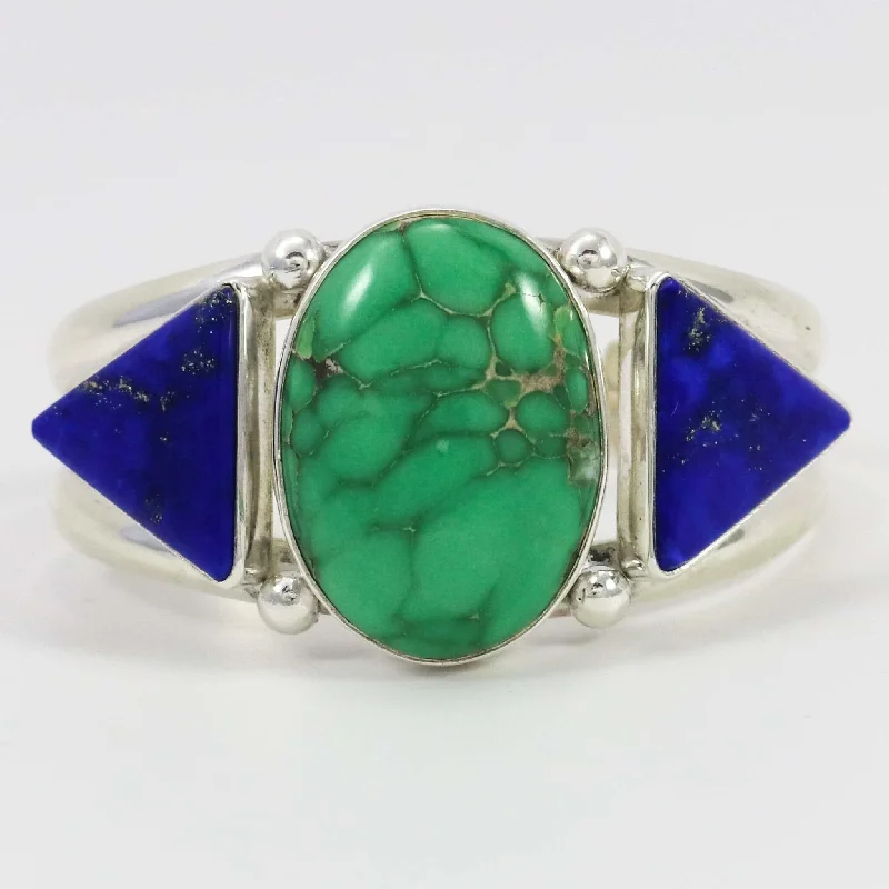 Variscite and Lapis Cuff