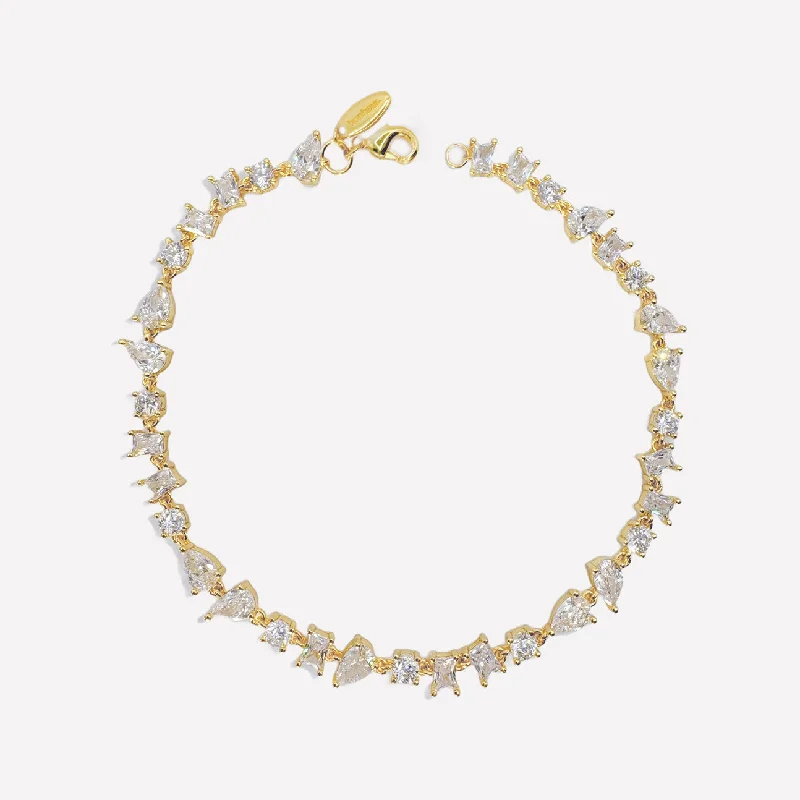 Corrine Cluster Tennis Bracelet