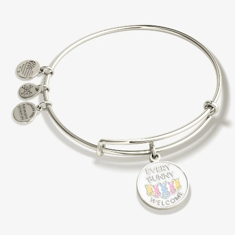 'Every Bunny Welcome' Easter Charm Bangle