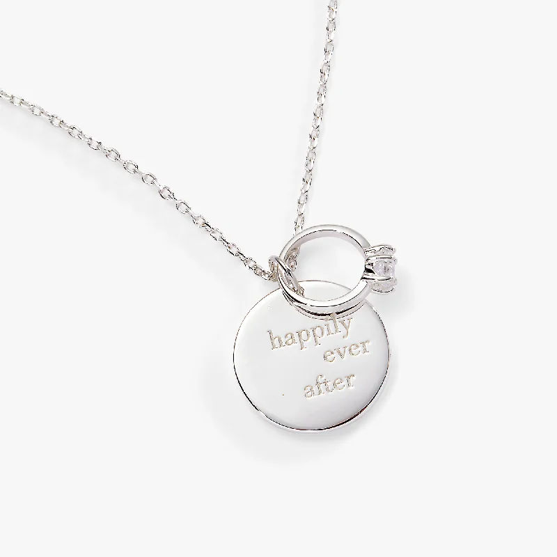 “Happily Ever After” Duo Charm Pendant Necklace