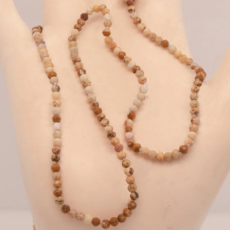 Jasper Micro Bead Necklace