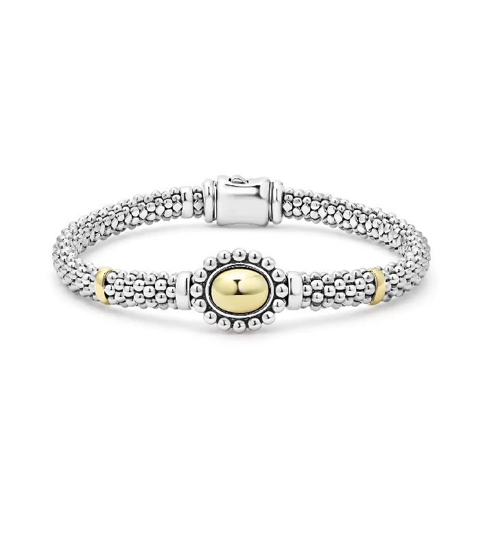 LAGOS High Bar Gold Caviar Dome Beaded Bracelet