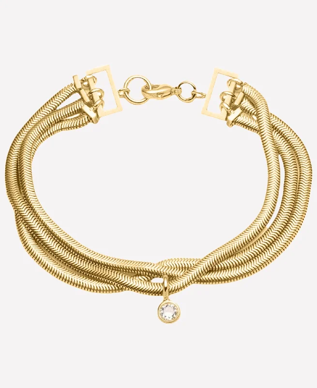 Lucile Gold Snake Bracelet