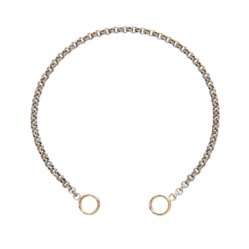 Marla Aaron Silver Rolo Chain Bracelet