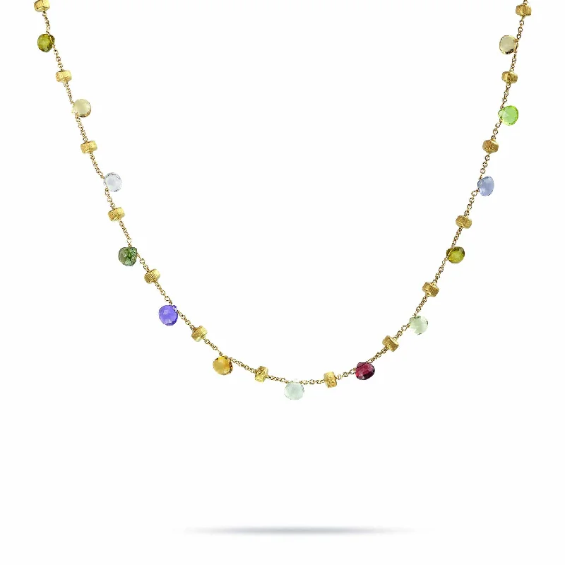 Marco Bicego Paradise 18K Yellow Gold Mixed Stone Necklace