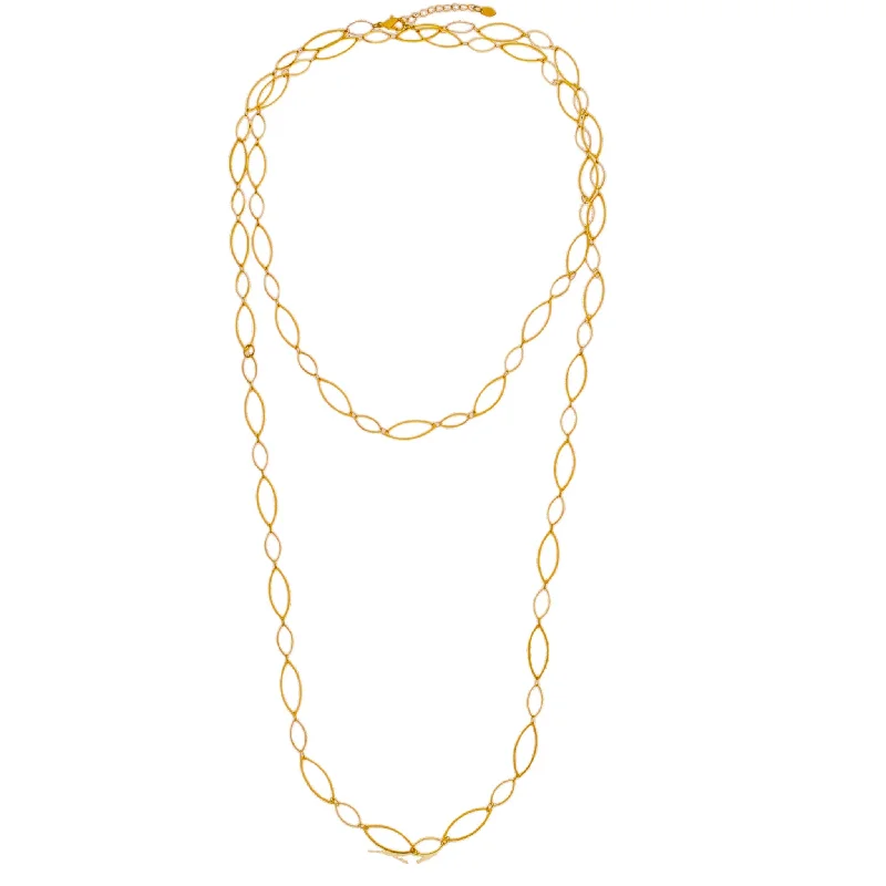 SN394 52" 18K Gold Plated Chain