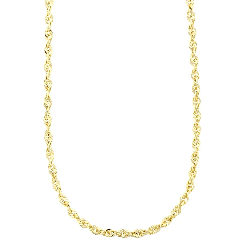 14K Yellow Gold Heavy Rope Chain