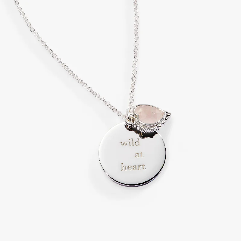 “Wild at Heart” Duo Charm Pendant Necklace